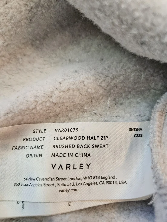 Varley Clearwater Heather Gray Half-Zip Pullover Sweatshirt Women, M - Picture 13 of 15